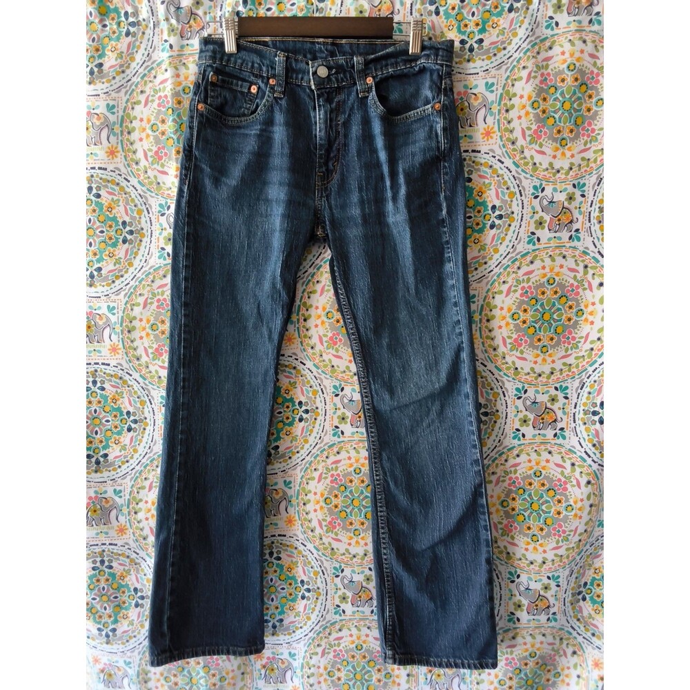 Levi's 527 Jeans Men's 30x32 Blue Dark Wash Denim Red Tab Classic Fit Straight